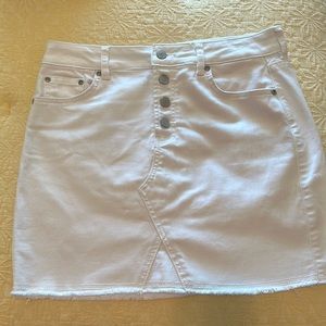 Southern Tide white denim skirt